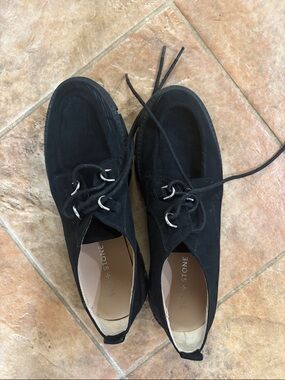 Sun + Stone Black Suede Women's Chukka Boots